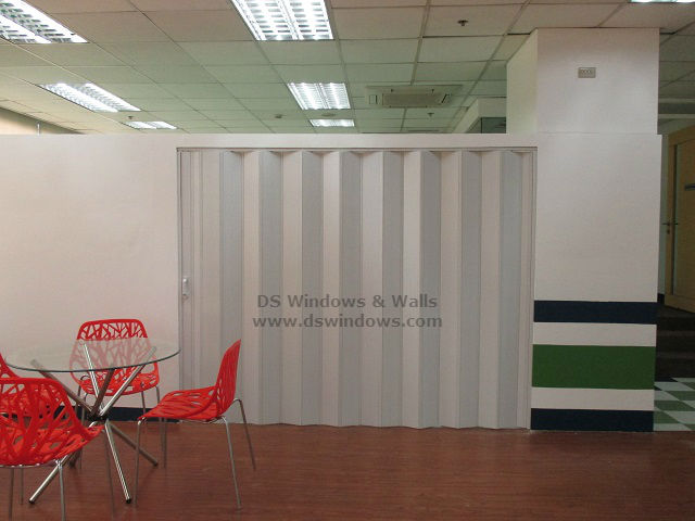 PVC Accordion Door as Customer Lounge Partition Door - United Hills, Parañaque City