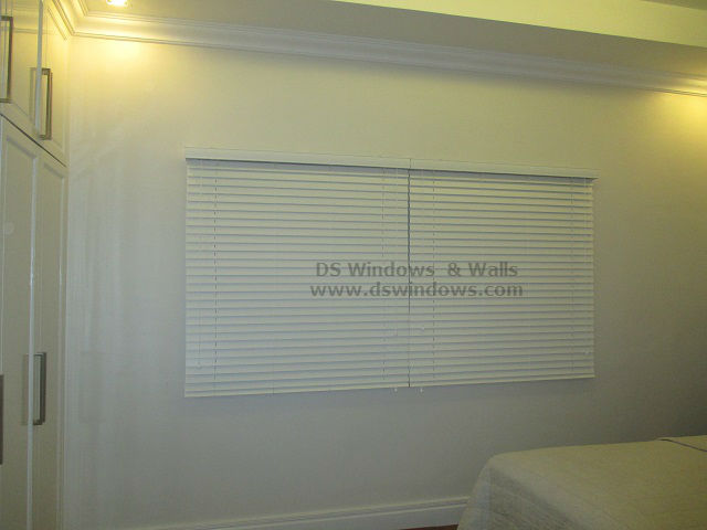 #861 White Wooden Blinds installed at Sariaya Quezon Province, Philippines
