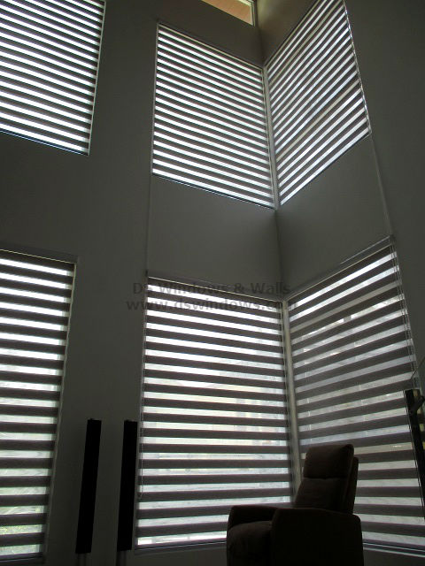 Dual Shade Blinds for High Ceiling Living Room - Alabang Muntinlupa