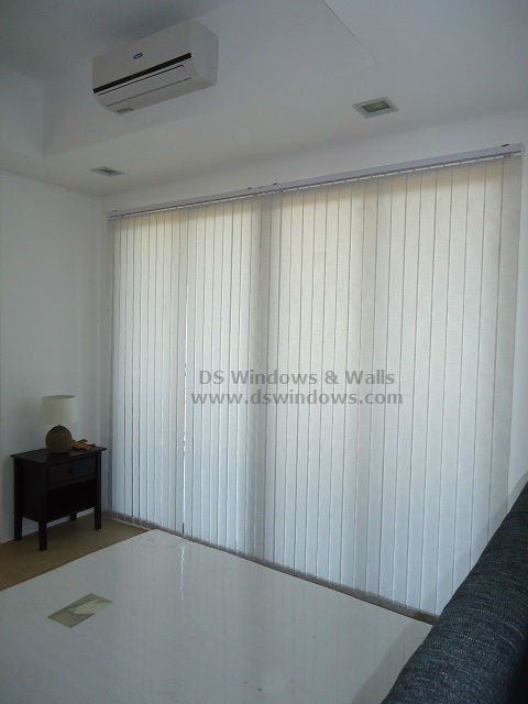 Low Cost Fabric Vertical Blinds installed at Tagaytay City, Philippines