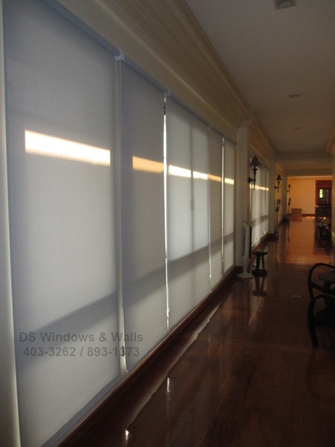Thick Fabrics Roller Blinds for Large Houses