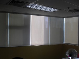 Installation of Roller Blinds at Ayala Ave. Makati City