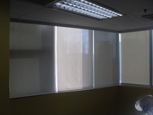 Roller Blinds Installed at Ayala Ave. Makati City Philippines