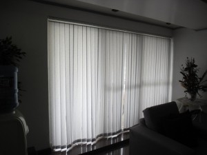 Installed Fabric Vertical Blinds at Makati Cinema Square Tower