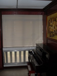Faux Wood Blinds: White