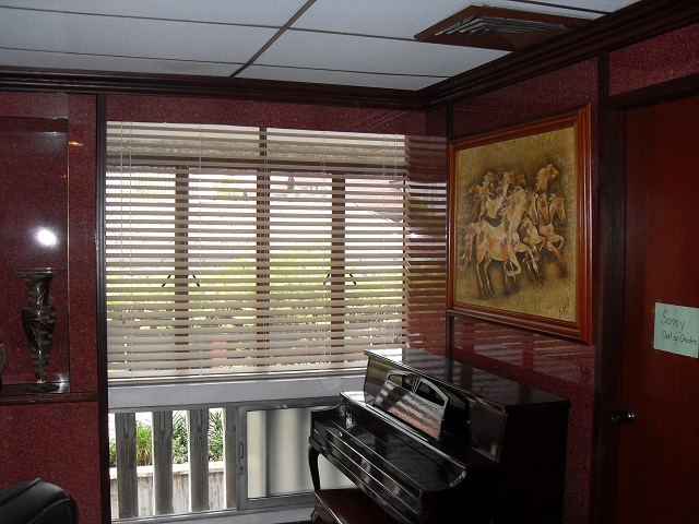 Faux Wood Blinds Installed in Intramuros Manila, Philippines