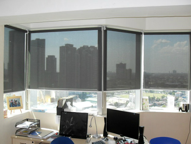 Light Filtering Roller Blinds Installed at Alabang Metro Manila, Philippines