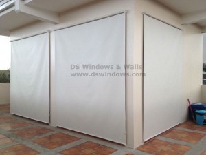 Roller Blinds Installed at the Rooftop.
