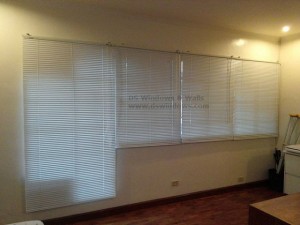 Mini Blinds Installed in the Bedroom