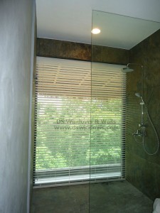 Foam Wood Blinds for Large Bathroom Window Privacy - Batangas City