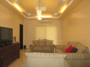 Fabric vertical blinds entertainment room