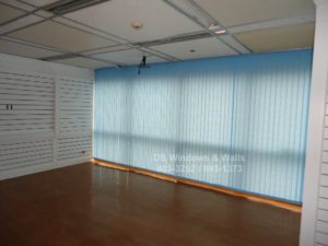 Blue fabric vertical blinds - Cavite project
