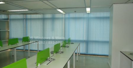 Blue Fabric Vertical Blinds Cavite Installation